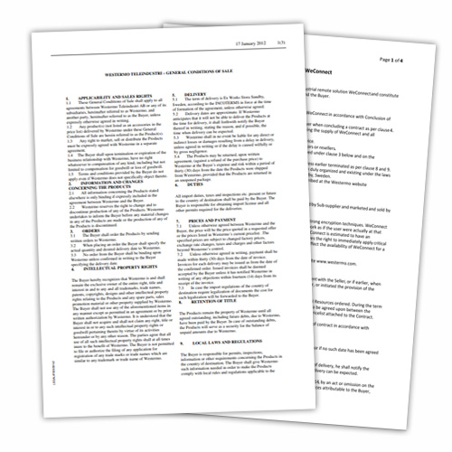 Terms and conditions