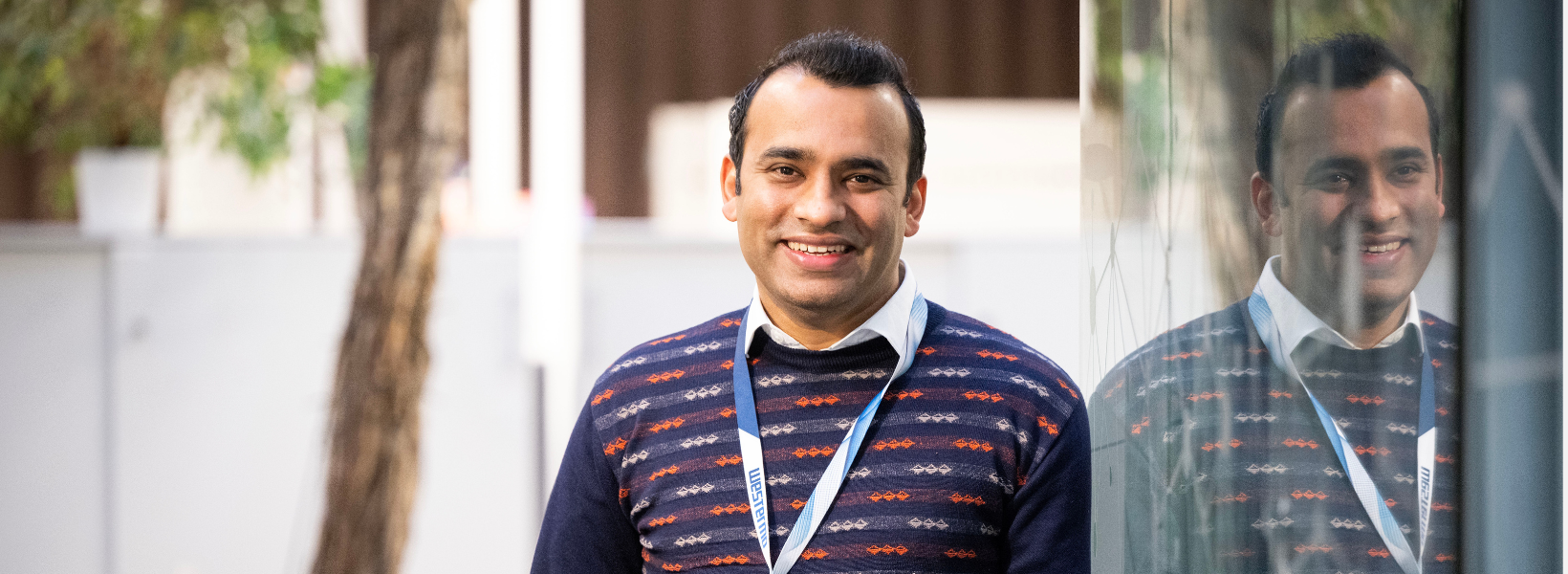 Photo of sales manager in the Westermo head office.