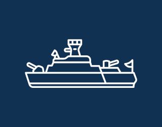 Shipborne data communications supporting naval and maritime defence platforms.