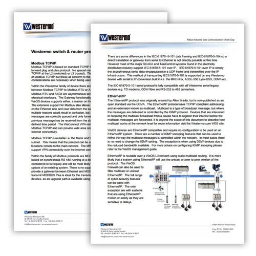 Whitepaper on industrial protocols MODBUS, HART, Profinet.