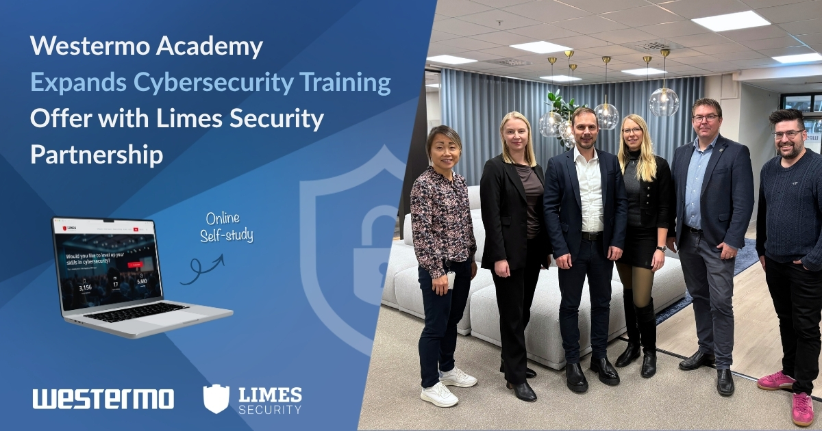 Westermo Academy expands Cybersecurity training offer with Limes Security partnership.