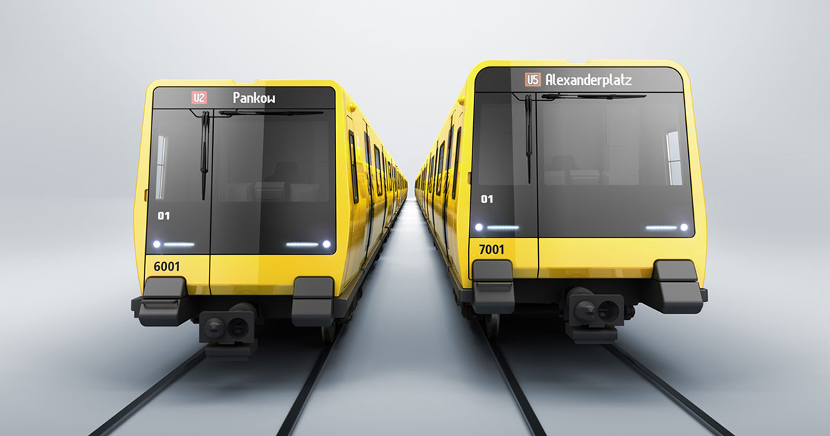Next generation Berlin metro trains by Stadler.