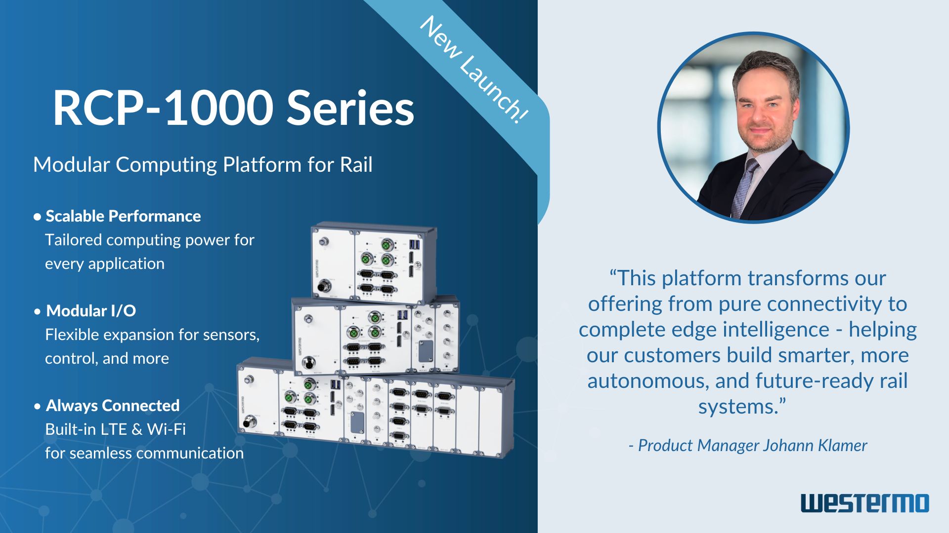 Picture of product launch of Hyrax-1000 series