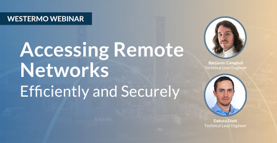 Remote access webinar by Westermo.