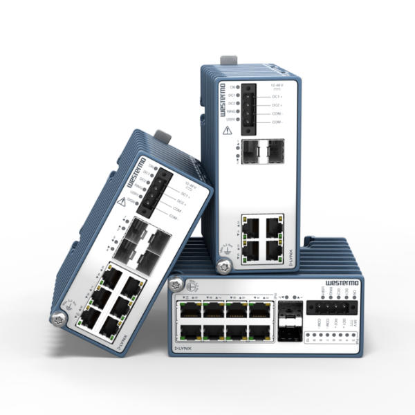 Group photo of Lynx 3000 industrial Ethernet switches and routers