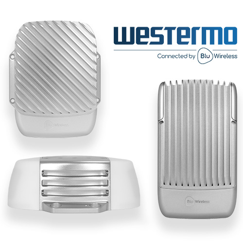 Oryx Series with combined westermo x blu wireless logo.