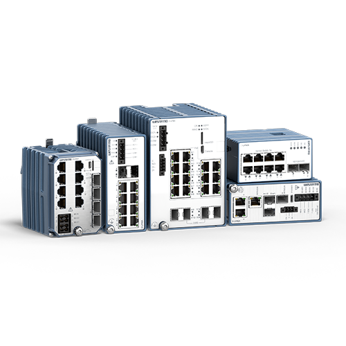Westermo Lynx 3000 switches and device servers for industrial Ethernet.