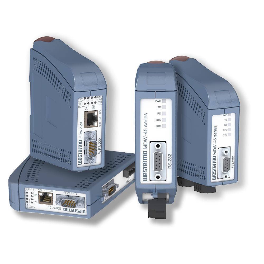 Westermo Industrial serial converters and repeaters.