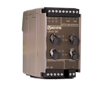Westermo Industrial fibre optic repeater LR-01.