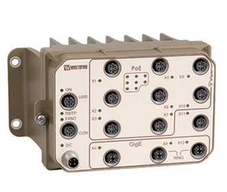 EN 50155 PoE GigE Routing Switch Viper-212-T3G-P8