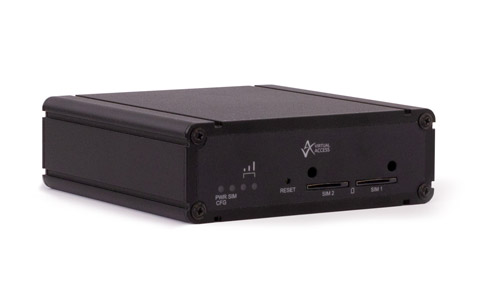 Front view of the rugged compact 4G/LTE Router GW1042W-X-QFR.