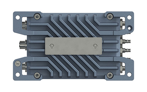 Westermo Ibex-RT-610 EN 50155 WLAN Dual Radio Access Point, bottom view.