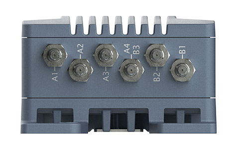 Westermo Ibex-RT-610 EN 50155 WLAN Dual Radio Access Point, right side view.