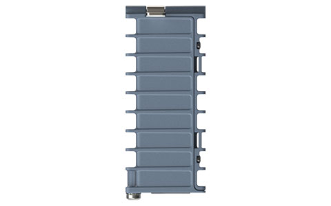 Top image of the lynx 3510, an industrial poe Ethernet switch with DIN-rail mounting