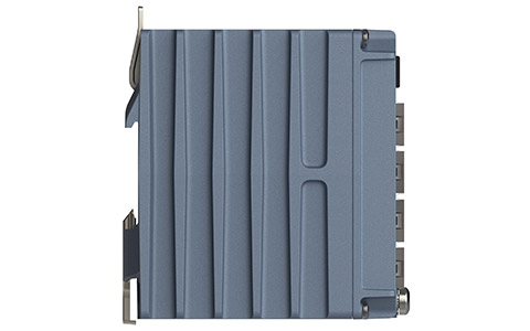 Westermo Industrial Gigabit Switch Lynx 5512 side view.