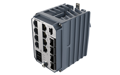 Westermo Substation Automation Switch Lynx 5612 top angle view.