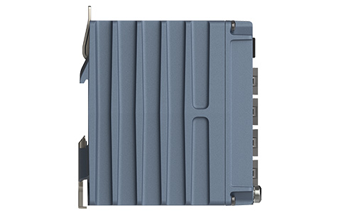 Westermo Substation Automation Switch Lynx 5612 side view.