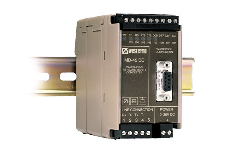 Westermo MD-45 Industrial RS-422/485 Converter.