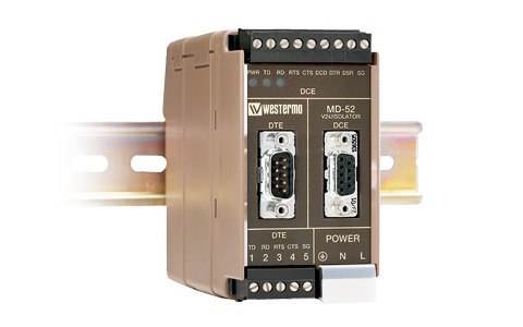 Industrial RS-232 Isolator Westermo MD-52.