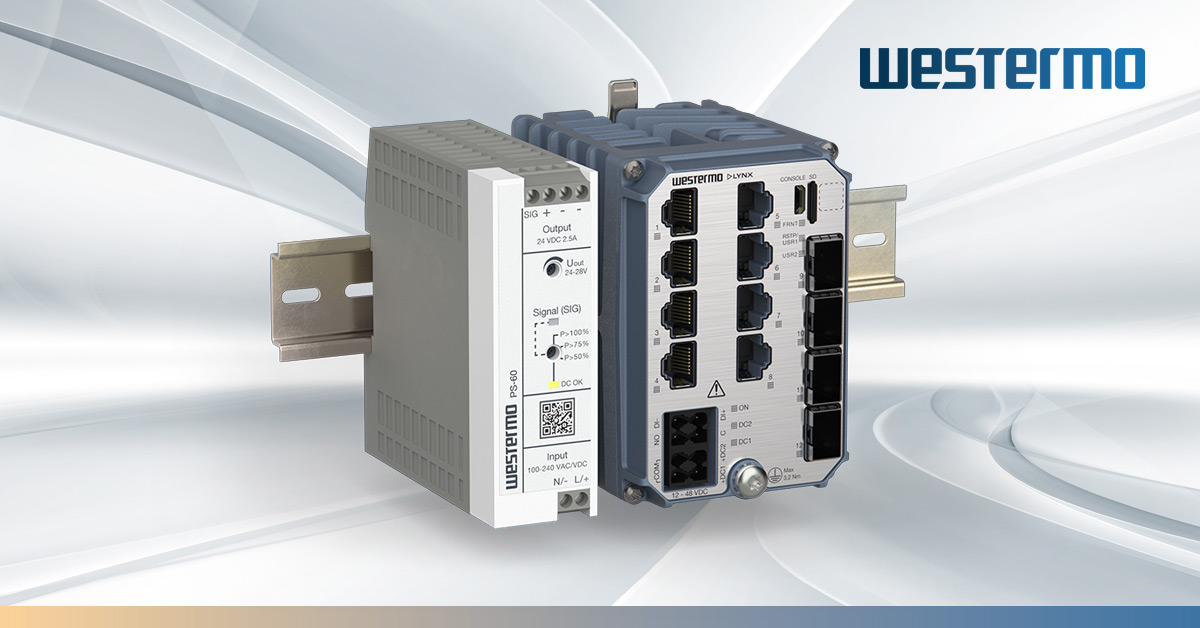 PS 60 DIN Rail Power Supply Unit PSU Westermo PS 60 DIN Rail Power Supply Unit PSU Westermo