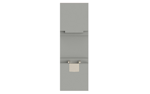 Westermo PS-60 Power Supply left back and DIN-clip.