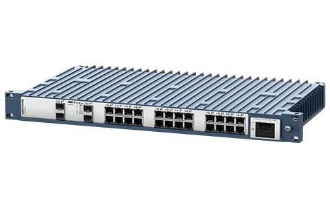 Westermo Industrial Rackmount Switch Redfox-5328-F4G-T24G, right view