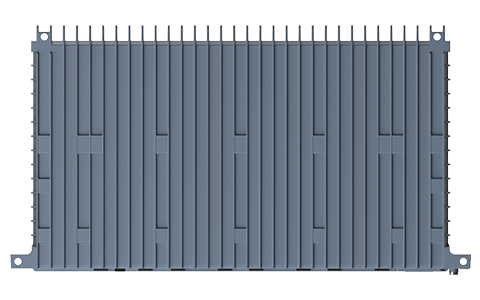 Westermo Industrial Rackmount Switch Redfox-5328 top view.