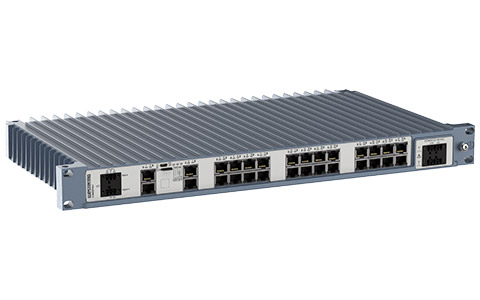 12-Port Industrial Managed Ethernet Switch, Multi Mode