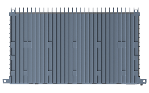 Westermo Industrial Rackmount Switch Redfox-5528 top view.