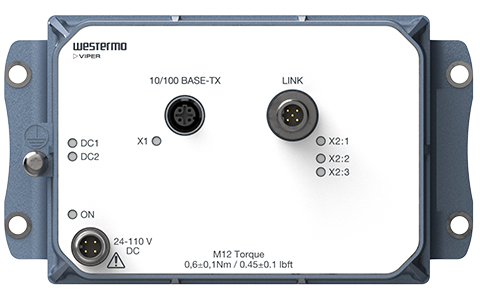 Compact rail EN 50155 approved Ethernet Powerline Bridge by Westermo