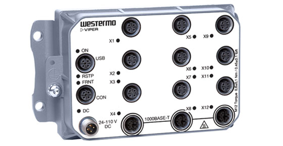  Managed Gbps Switch EN 50155 Westermo Viper-112A-T3G.