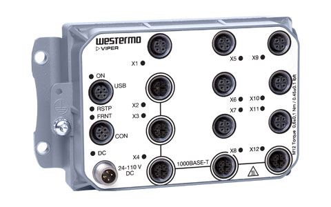 Managed Gbps Switch EN 50155 Westermo Viper-112A-T5G