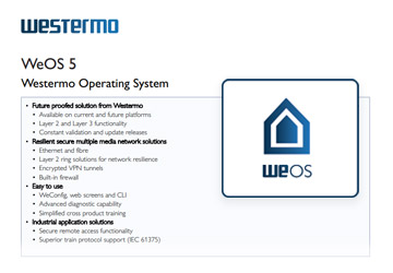 WeOS - Westermo Operating System ᐅ Westermo