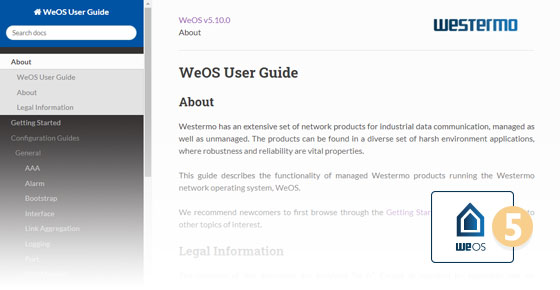 WeOS User & Management Guides ᐅ Westermo
