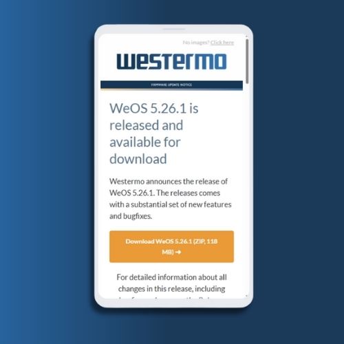 WeOS newsletter by Westermo