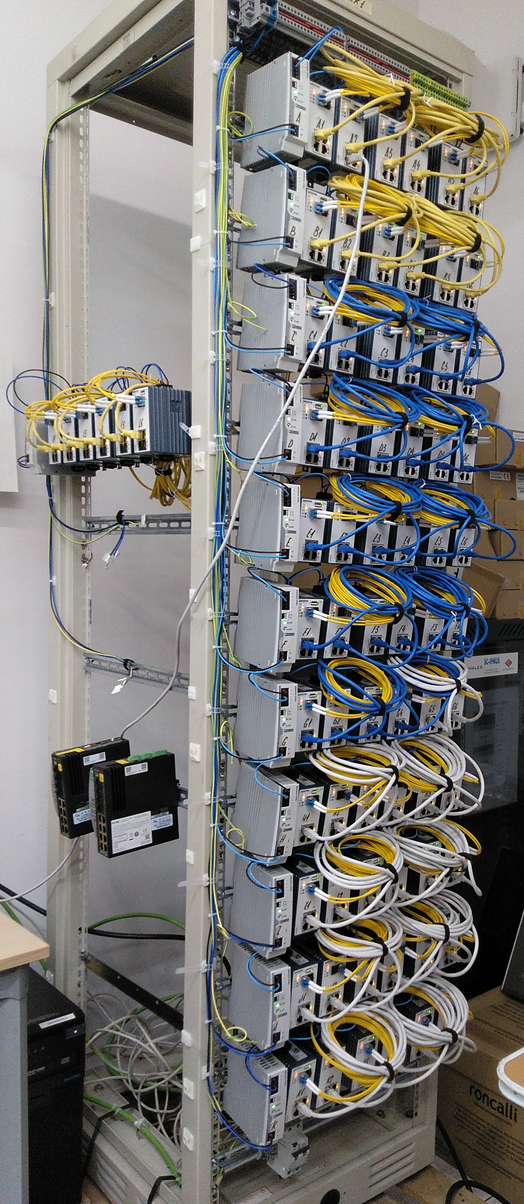 Testing of 70 lynx L106 switches in WeConfig