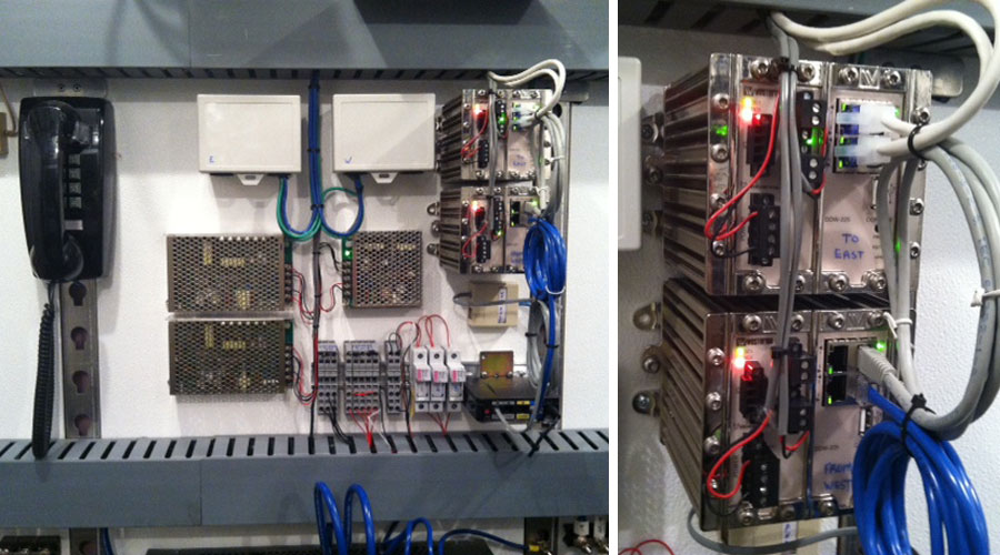Westermo Ethernet line extenders in MBCR wayside system