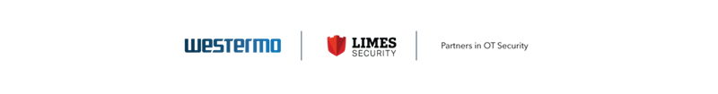 Westermo x Limes Security partnership logo.